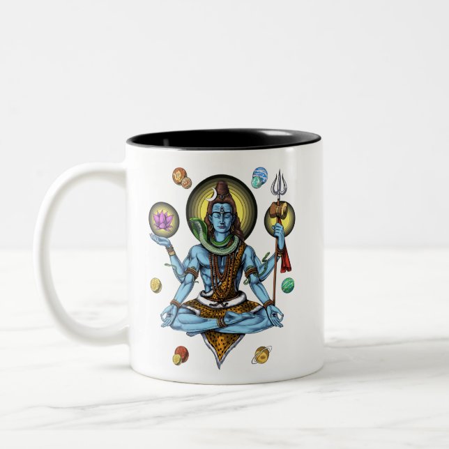 Shiva Meditation Två-Tonad Mugg (Vänster)