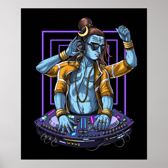 Shiva Music DJ Poster (Framsidan)