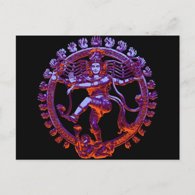 Shiva Nataraja dans Vykort (Framsida)