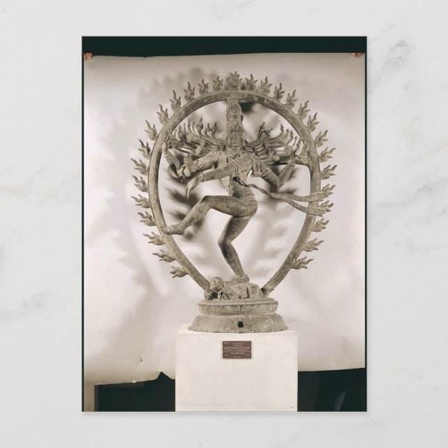 Shiva Nataraja, Dravidian Vykort (Framsida)