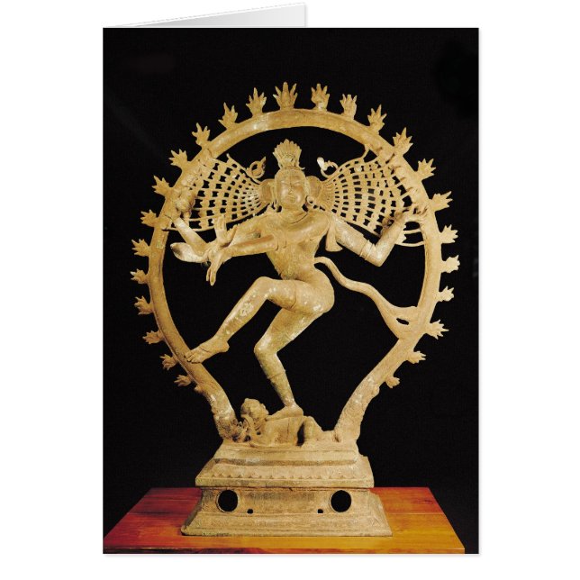 Shiva Nataraja Hälsningskort (Framsidan)