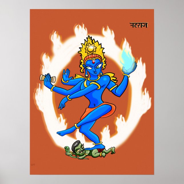 Shiva Nataraja Poster (Framsidan)