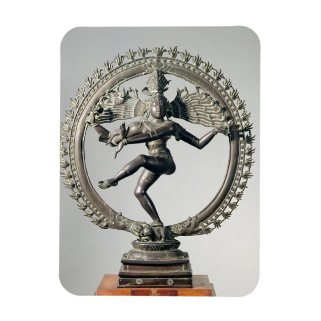 Shiva Nataraja, Tamil Nadu, Late Chola (bronze) Magnet (Vertikal)