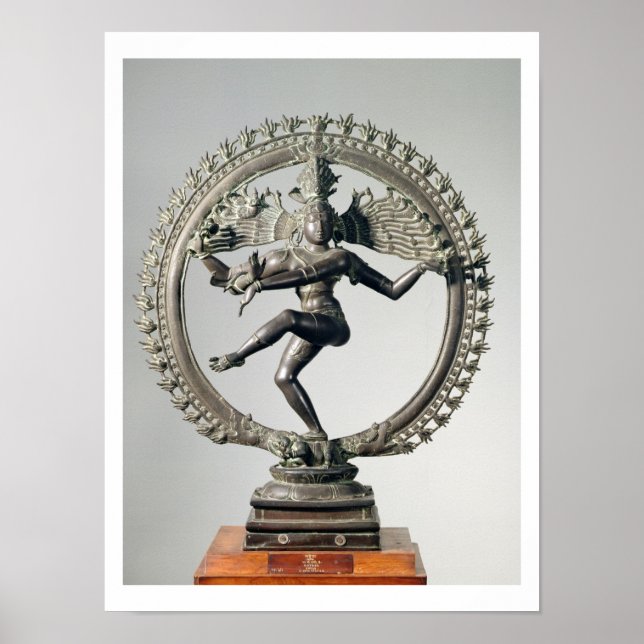 Shiva Nataraja, Tamil Nadu, Late Chola (bronze) Poster (Framsidan)
