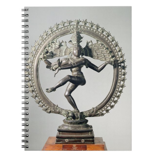 Shiva Nataraja, Tamil Nadu, sena Chola (brons), Anteckningsbok (Framsidan)