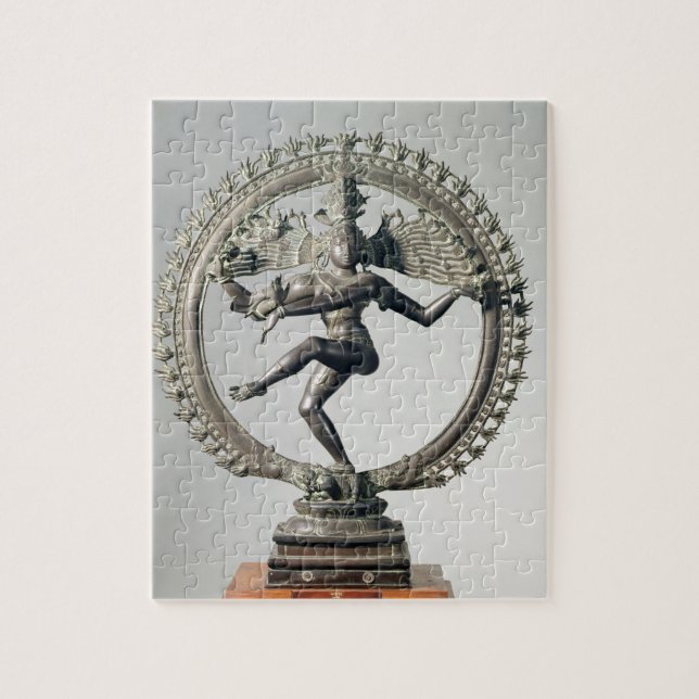 Shiva Nataraja, Tamil Nadu, sena Chola (brons), Pussel (Vertikal)