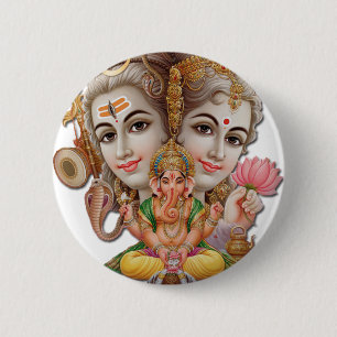 Shiva och familj knapp