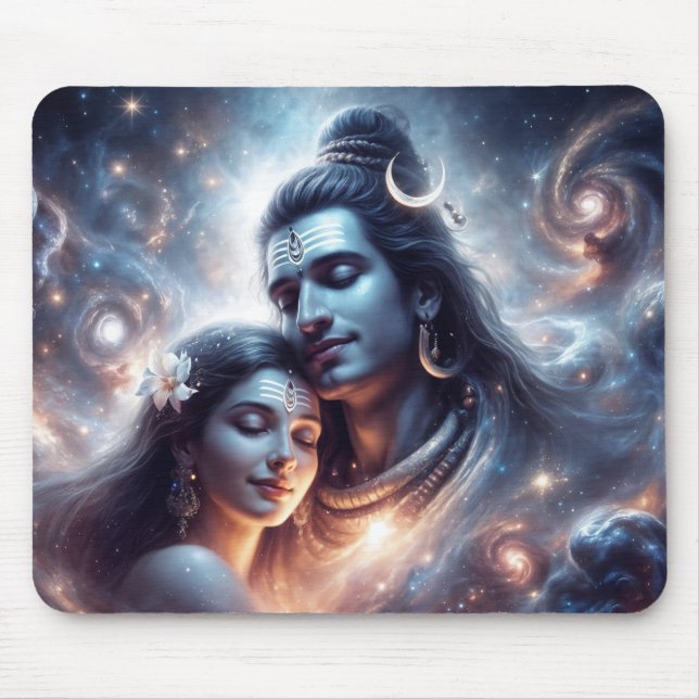 Shiva och Shakti cosmic kärlek Musmatta (Framsidan)