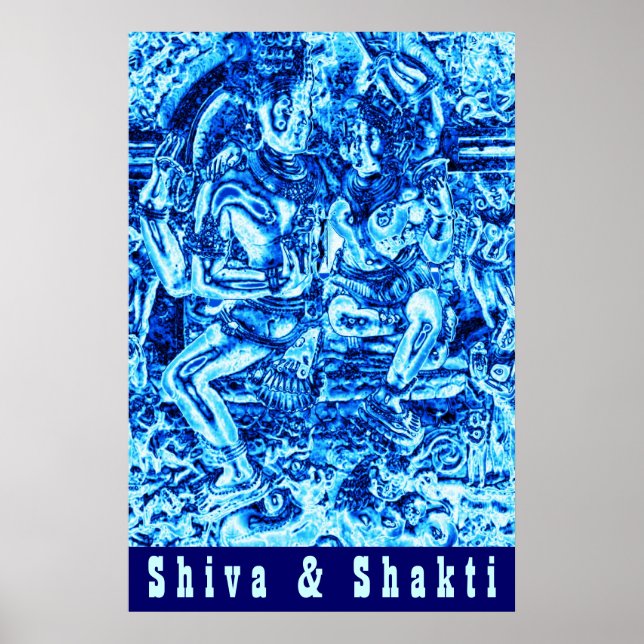 Shiva och Shakti Embrace Poster (Framsidan)