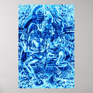 Shiva och Shakti Embrace Poster