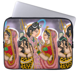 Shiva Parvati Bärbar Datordäck Laptop Fodral