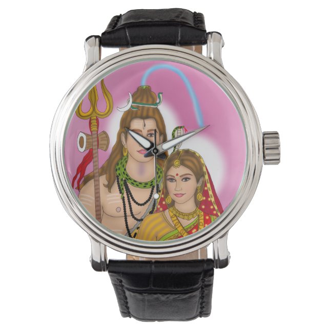 Shiva Parvati Clock Armbandsur (Framsida)