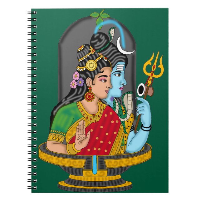 Shiva Parvati – Divine Love & Blessings Anteckningsbok (Framsidan)