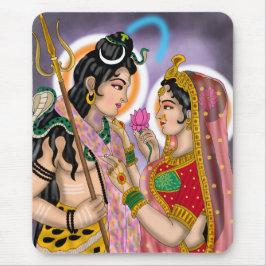 Shiva Parvati Mouse Pad Musmatta