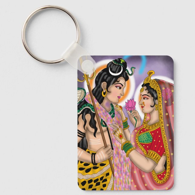 Shiva Parvati Nyckelring (Framsida)