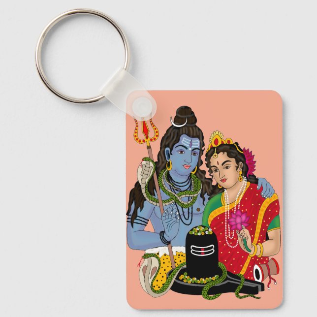 Shiva Parvati-nyckelring Nyckelring (Framsida)
