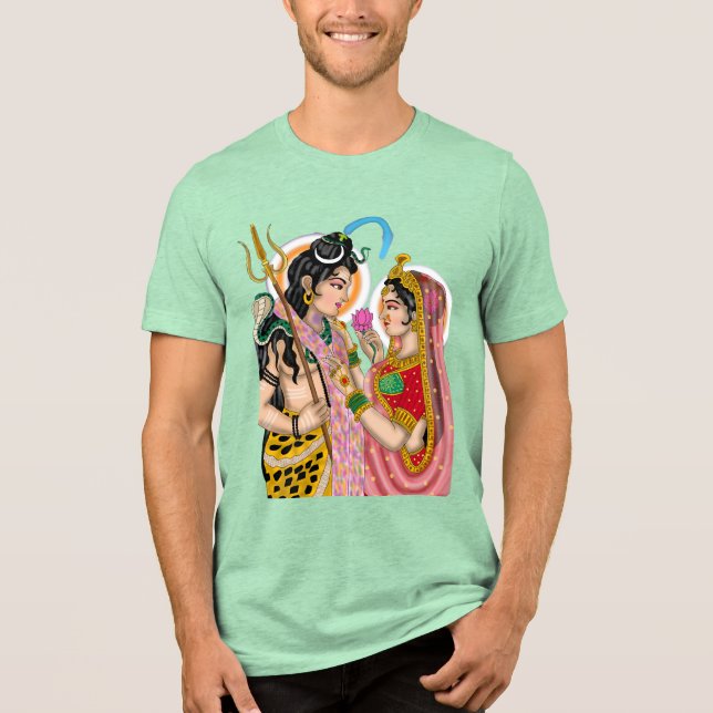 Shiva Parvati T-Shirt (Framsida)