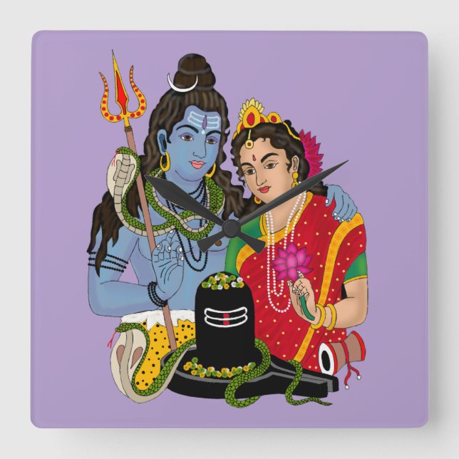 Shiva Parvati Väggur (Framsida)