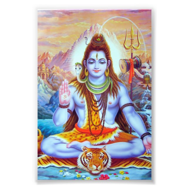 Shiva Print (4 tum x 6 tum) - Version 1 Fototryck (Framsidan)