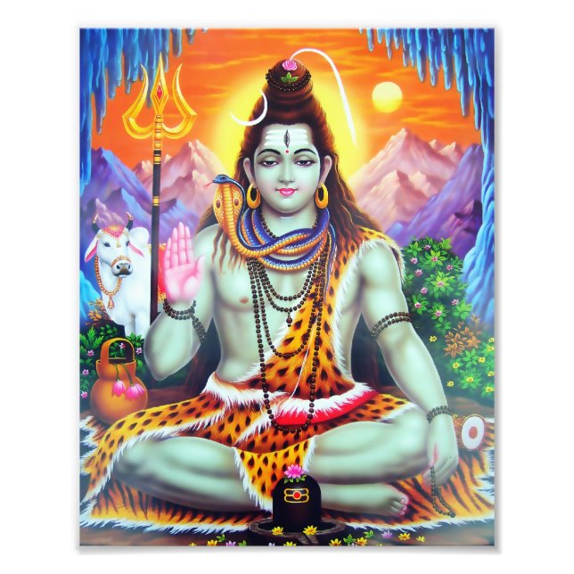 Shiva Print (8 x 10 tum) - Version 4 Fototryck (Framsidan)