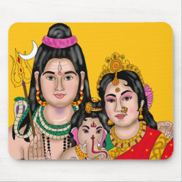 Shiva’s Family Mouse Pad Musmatta