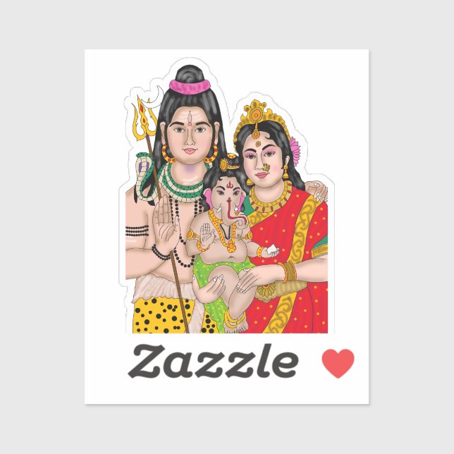 Shiva’s Family Sticker Klistermärken (Ark)