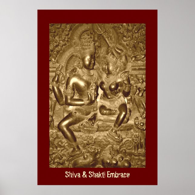 Shiva & Shakti Embrace Poster (Framsidan)
