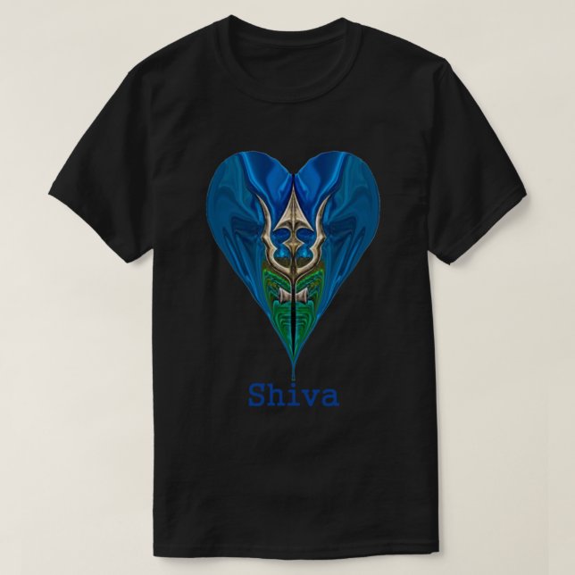 Shiva Shakti Trishul T Shirt (Design framsida)