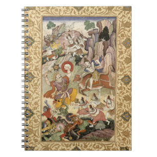 Shiva som dödar demonen Andhaka, c.1585-90 Anteckningsbok Med Spiral