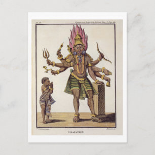 Shiva som Virapatren, Herre med det dåligt bildade Vykort