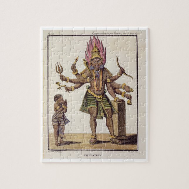 Shiva som Virapatren, Lord med denbildade ondskan Pussel (Vertikal)
