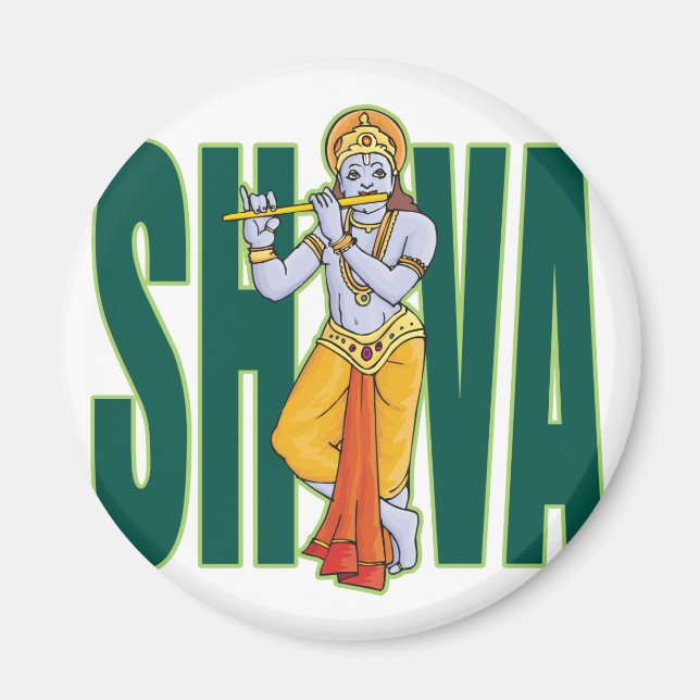 Shiva spelar Flute Magnet (Framsidan)