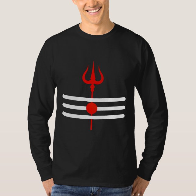 Shiva Trishul T Shirt (Framsida)