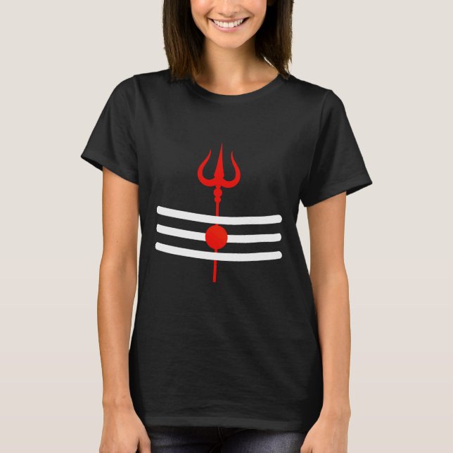Shiva Trishul T Shirt (Framsida)