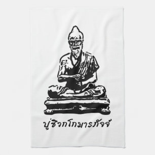 Shivago Komarpaj Buddha av den thailändska Kökshandduk