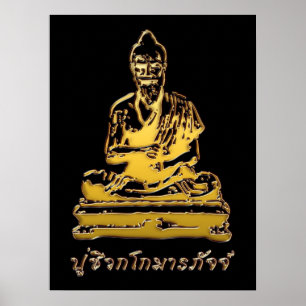 Shivago Komarpaj Buddha av thailändsk massage Poster