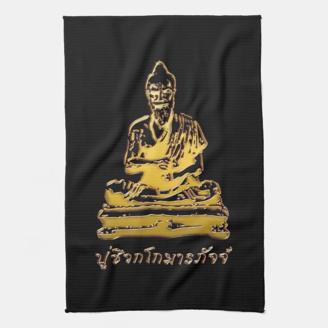 Shivago Komarpaj Buddha of Thai Massage Kökshandduk (Vertikal)