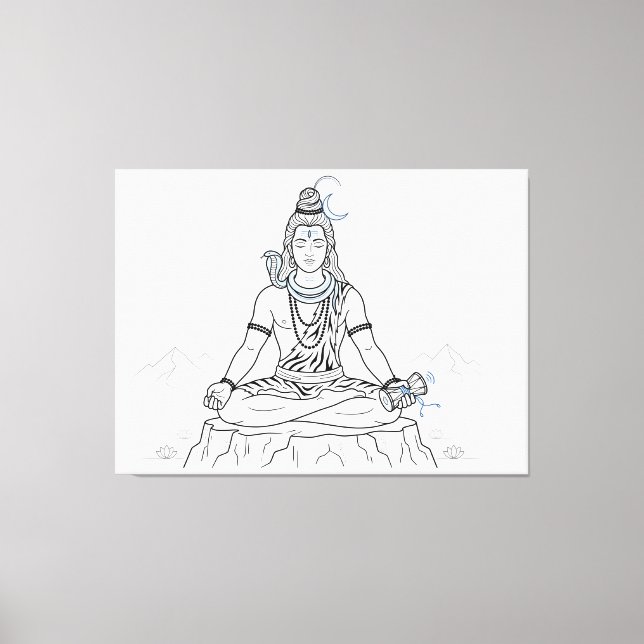 Shivaguden Canvastryck (Framsida)