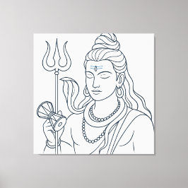 Shivaguden Canvastryck