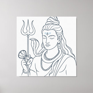 Shivaguden Canvastryck