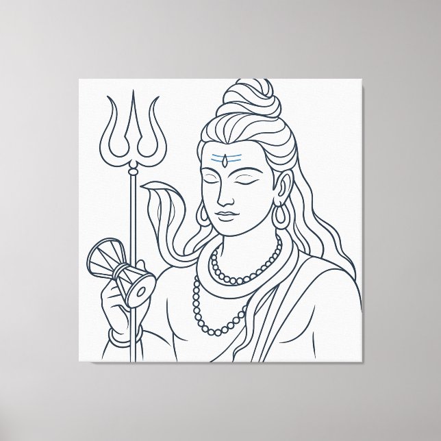 Shivaguden Canvastryck (Framsida)