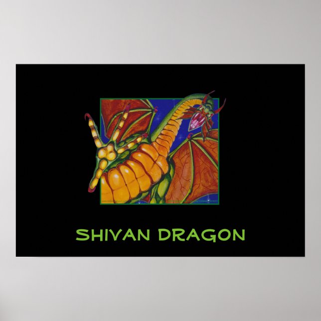Shivan Dragon Poster (Framsidan)