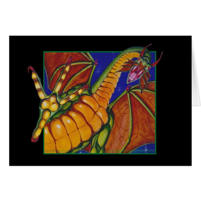 Shivan drake hälsningskort (Framsidan Horizontal)