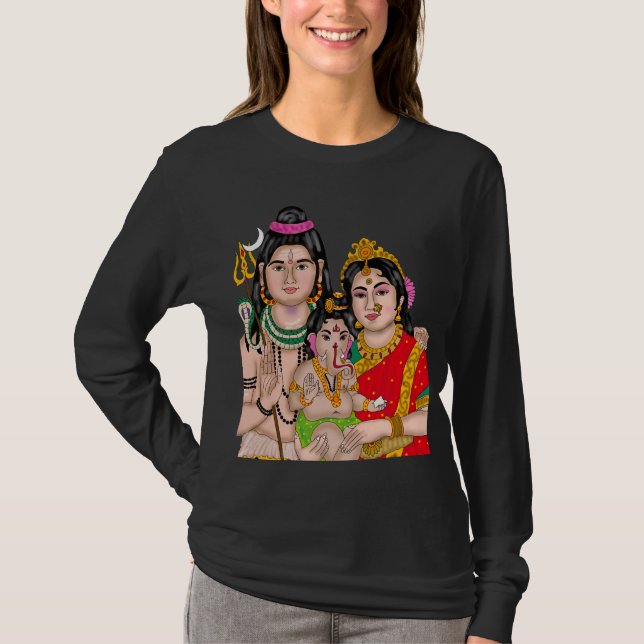 Shivas familj T-shirt (Framsida)