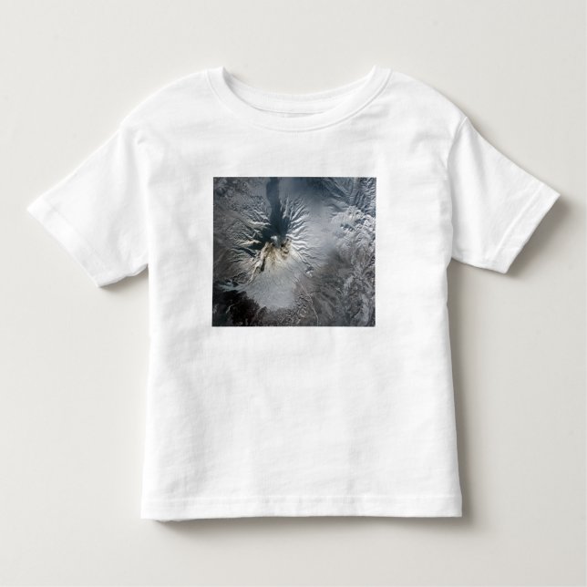 Shiveluch Volcano i Ryssland Tee Shirt (Framsida)