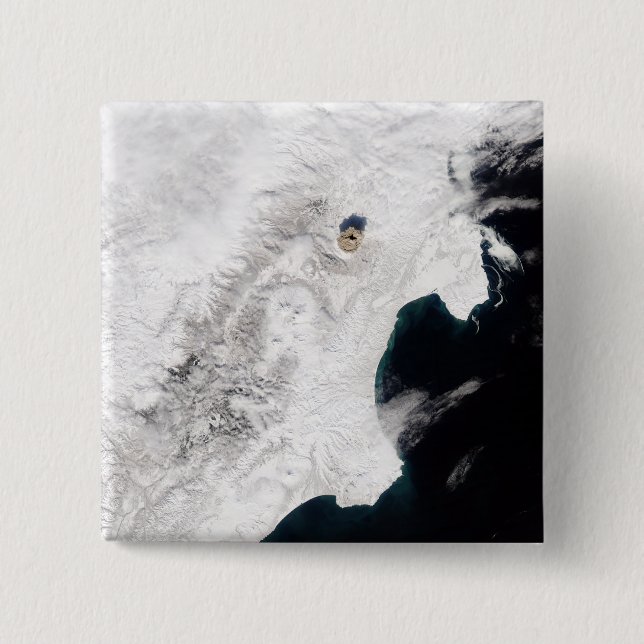 Shiveluch Volcano in Kamchatka Krai, Ryssland Knapp (Framsida)