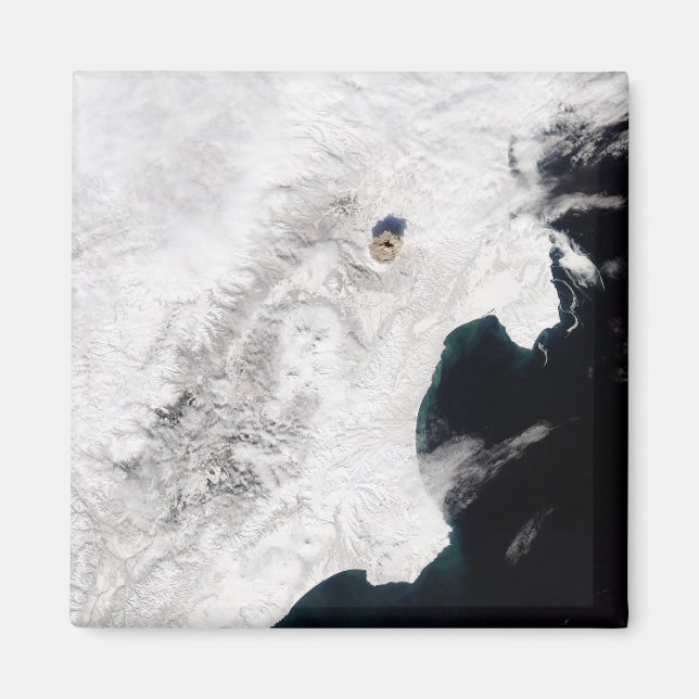 Shiveluch Volcano in Kamchatka Krai, Ryssland Magnet (Framsidan)