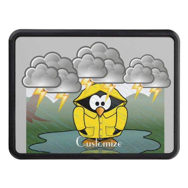 Shiving Rainy Day Penguin Thunder_Cove Bälte Buck Dragkroksskydd (Framsidan)