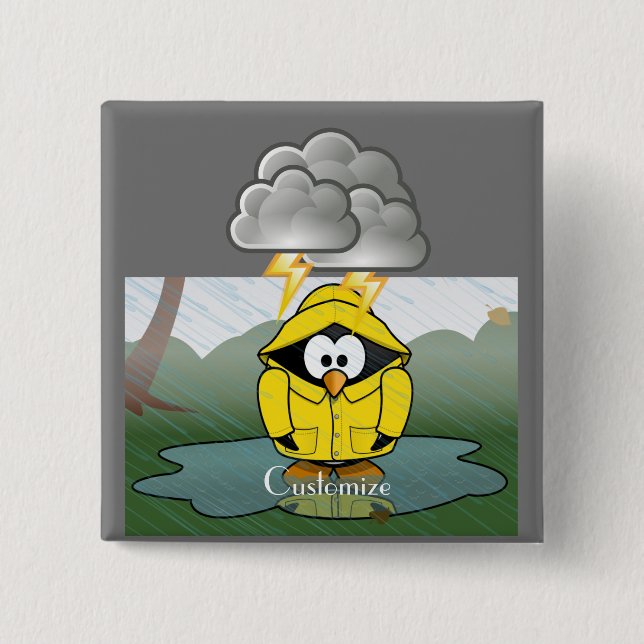 Shiving Rainy Day Penguin Thunder_Cove Knapp (Framsida)