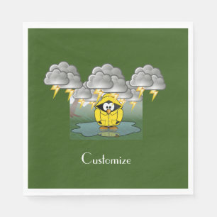 Shiving Rainy Day Penguin Thunder_Cove Pappersservett